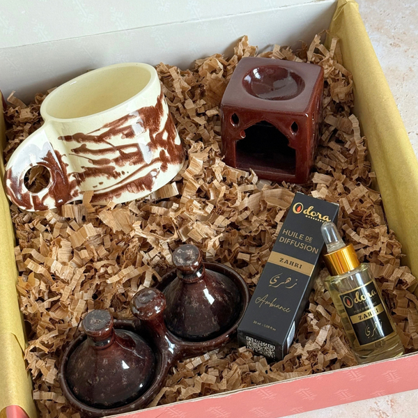 Coffret cadeau artisanal Tazdayt Marron