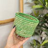 Panier Anouz rond vert clair