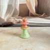 Porte bougie moderne vert pastel