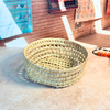 Panier rond en raphia tressé 30cm