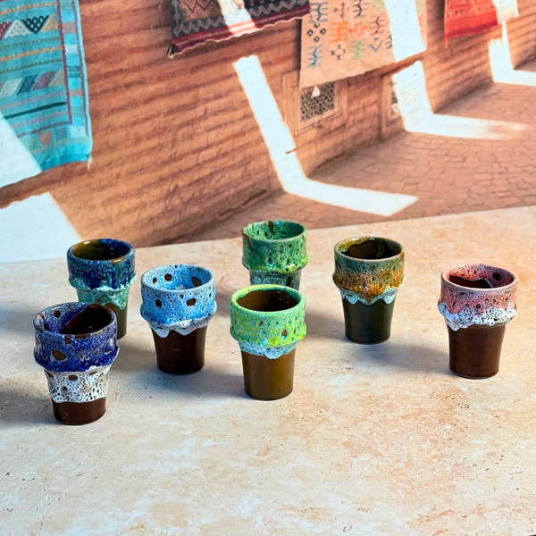 Tasse à café artisanale imprimée