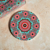 Pack 6 sous tasses Zellige rond multicolore