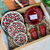 Coffret cadeau artisanal XL Abrid crème & bordeaux