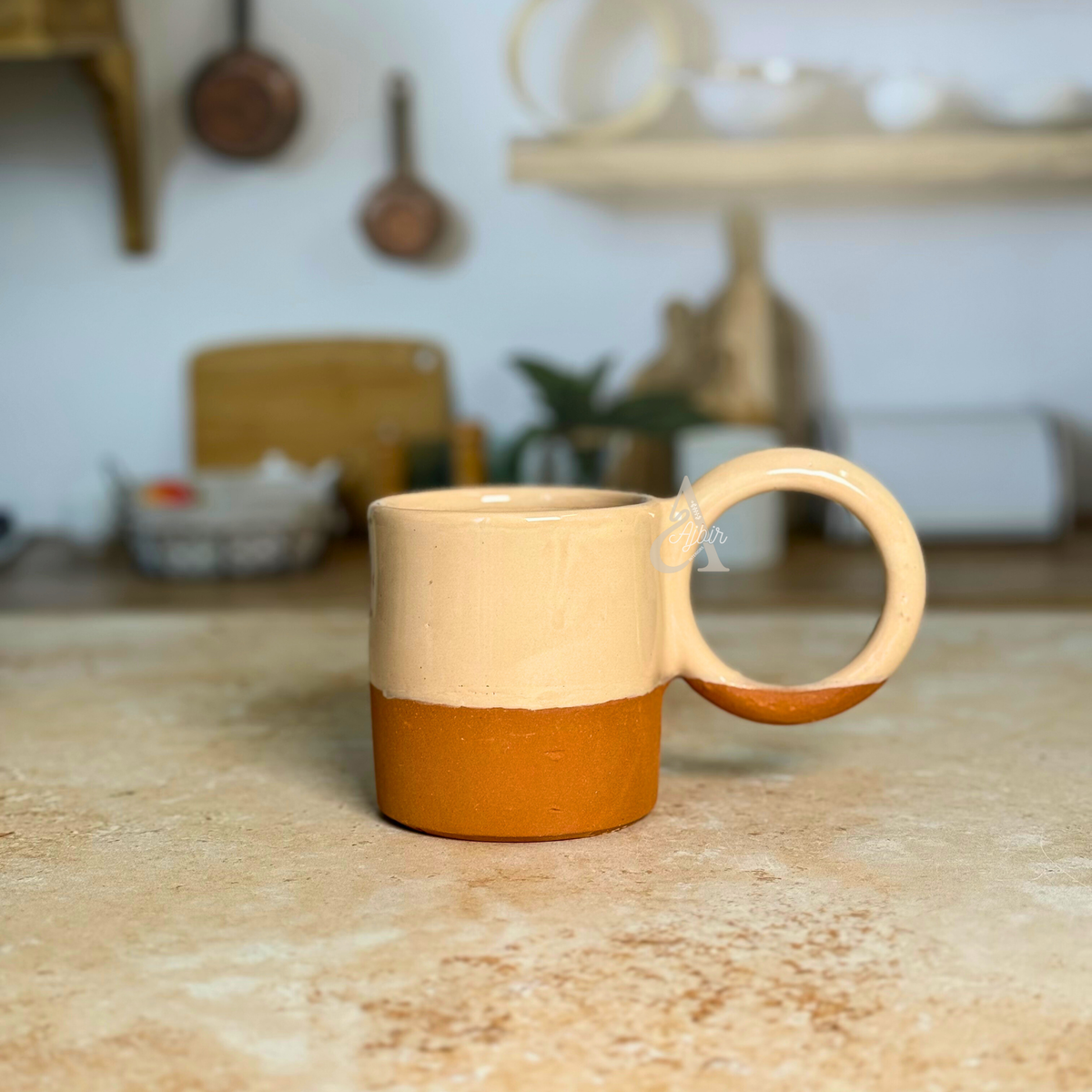 Mug Artisanal Bicolore Atlas Nude