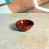 Bol artisanal Tafrant en céramique bordeaux