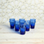 Set de 6 verres à café beldi bleu