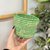 Panier Anouz rond vert clair