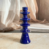 Porte bougie bleu moderne
