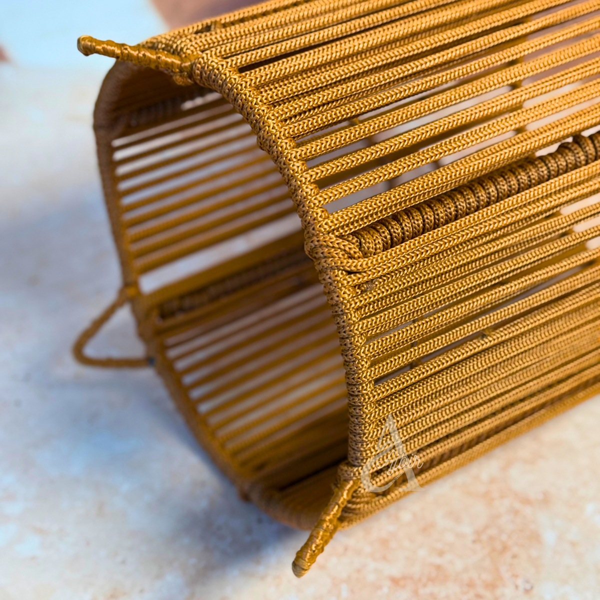 Suspension artisanale TIZLAT terracotta tressée
