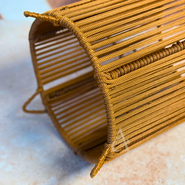 Suspension artisanale TIZLAT terracotta tressée