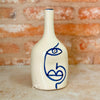 Vase bouteille Oudm bleu