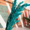 Bouquet de 3 pampas en turquoise foncé
