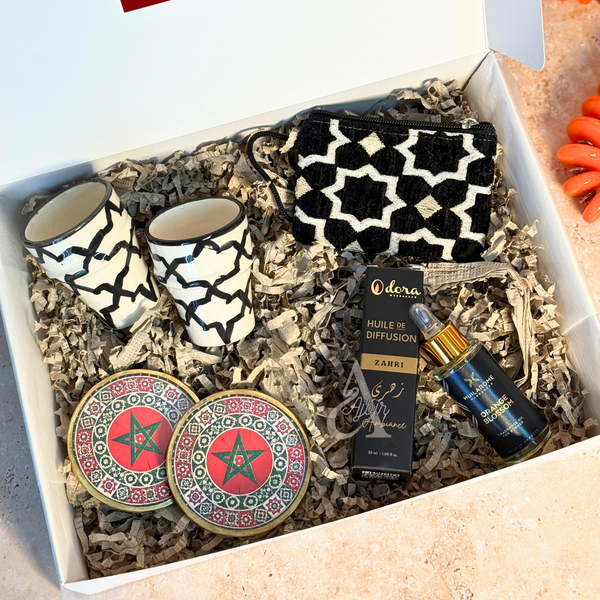 Coffret cadeau Tizlilt Zellige noir Maroc