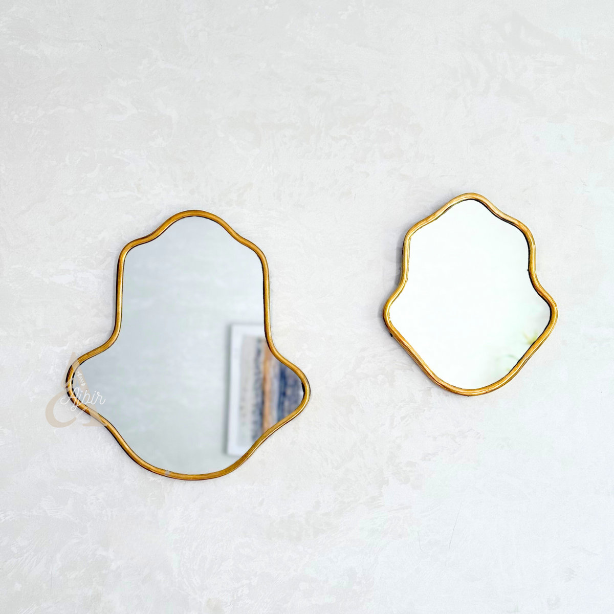 Miroir Khmissa en laiton Grand