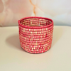 Panier Anouz rond rose