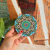 Pack 6 sous tasses Zellige rond turquoise