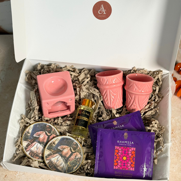 Coffret cadeau artisanal Tazult café rose