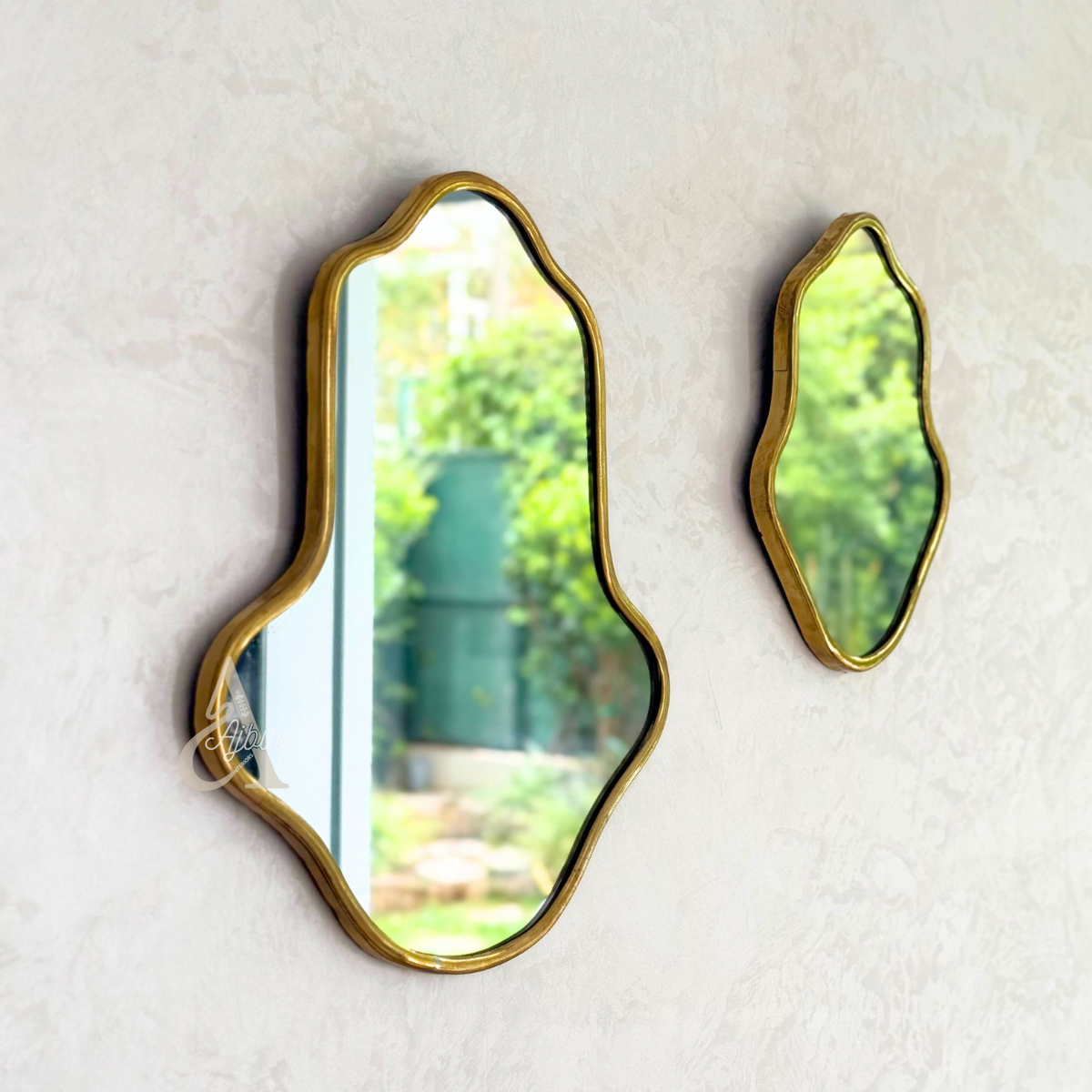 Miroir Khmissa en laiton Grand