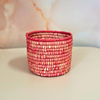 Panier Anouz rond rose