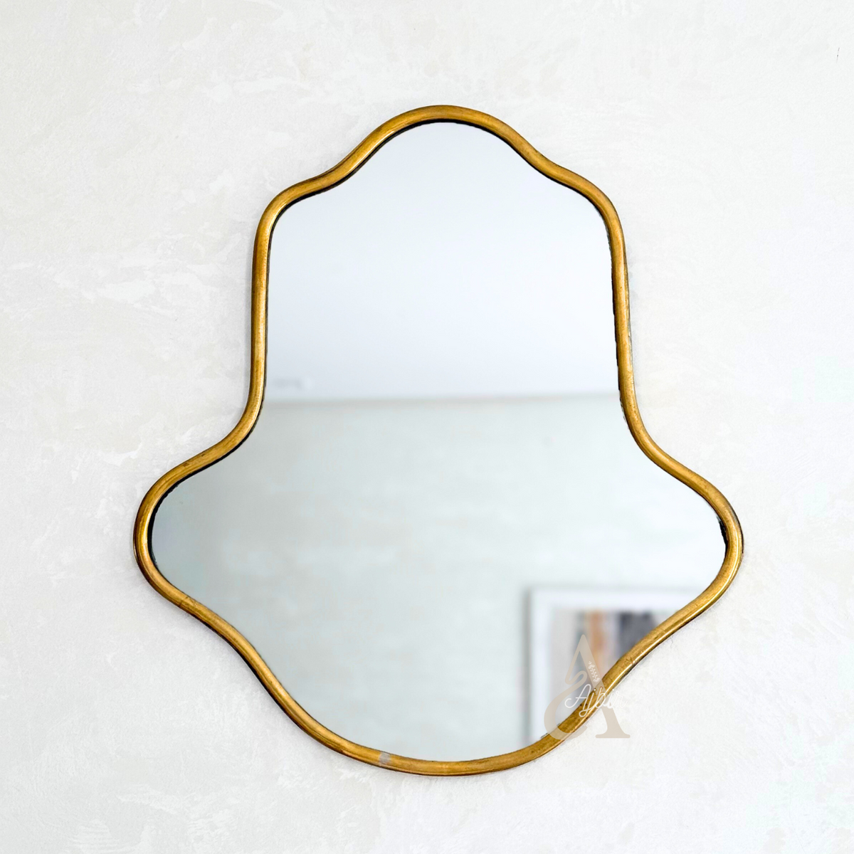 Miroir Khmissa en laiton Grand