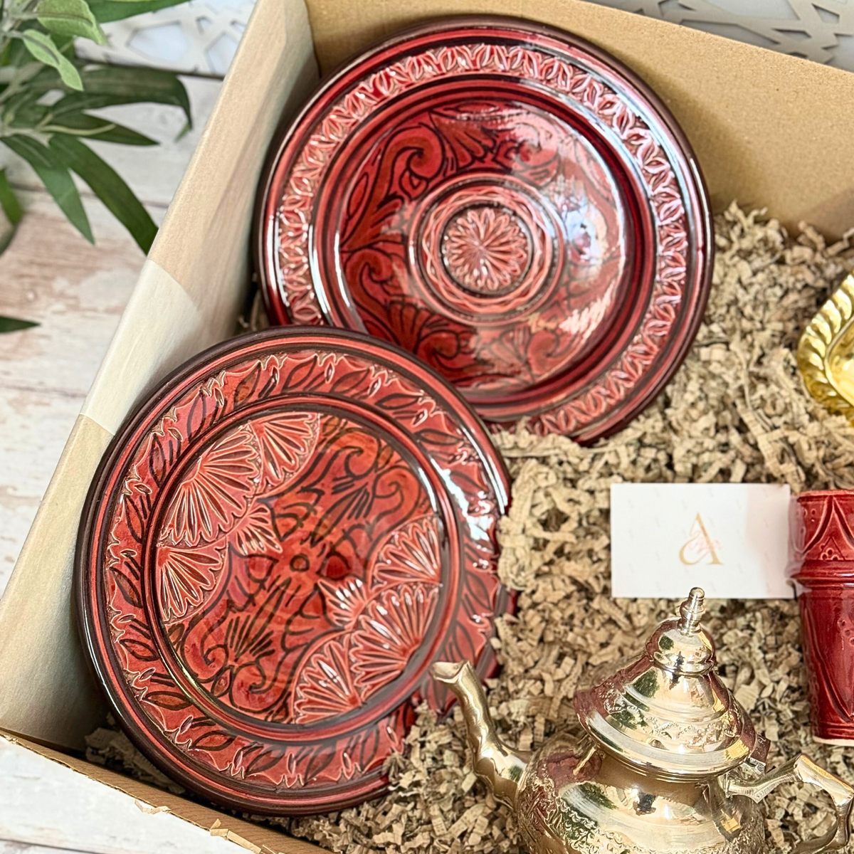 Coffret Cadeau Traditionnel Marocain XL Bordeau