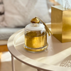 Cloche en verre et laiton