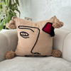 Housse de coussin Tarbouch beige - Ajbir