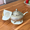 Duo porte-théière et sous-théière artisanal brodé Assar