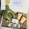 Coffret cadeau artisanal Thuda vert & beige | Edition Journée de la Femme