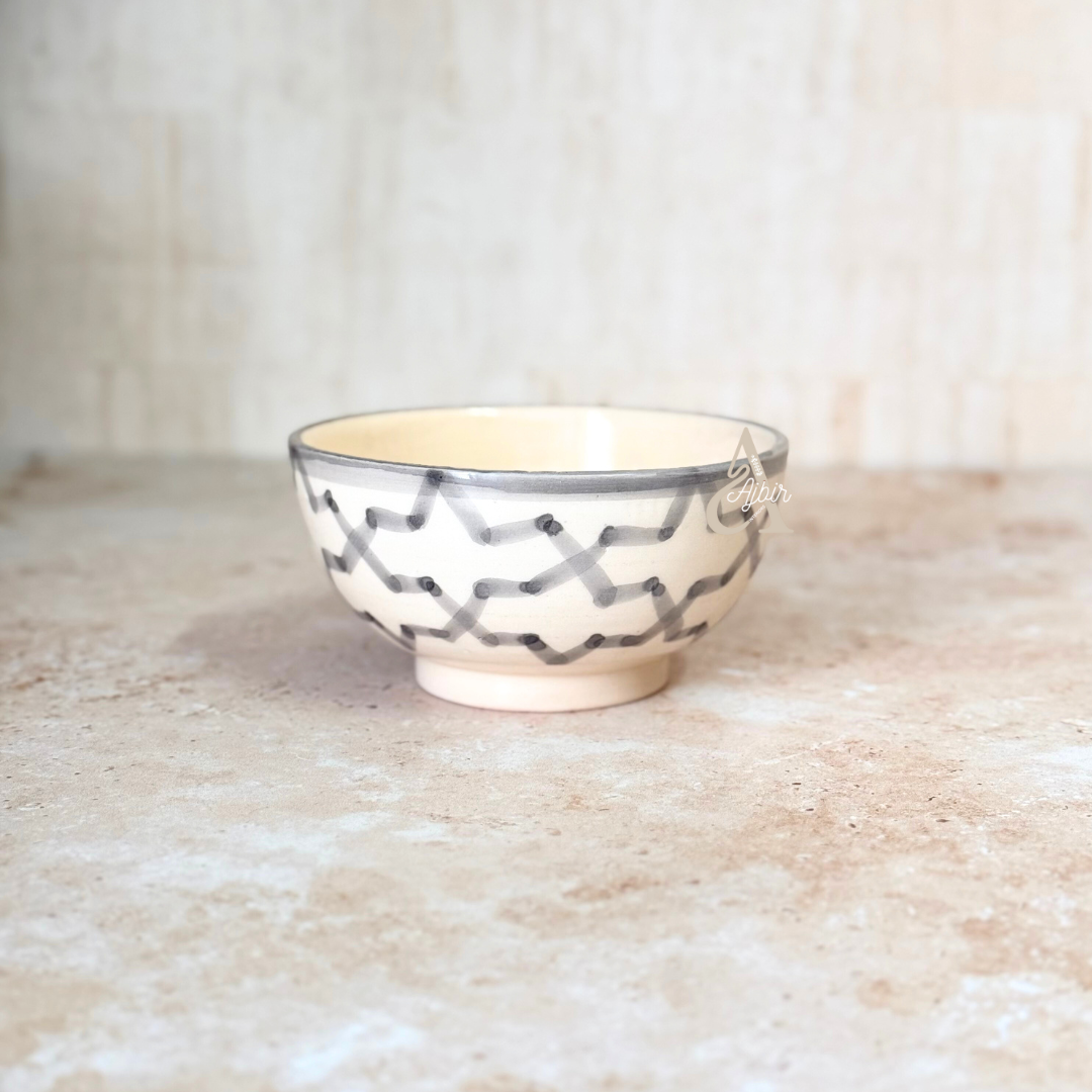 Bol Zellige gris 12 cm