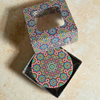Pack 6 sous tasses Zellige rond multicolore