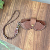 Porte lunettes en cuir