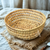 Panier rond en raphia tressé 30cm