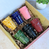 Coffret cadeau artisanal Tifrat – 6 verres colorés
