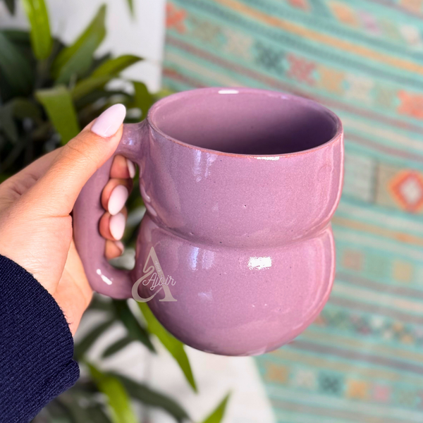 Mug XL artisanal bombé Afra