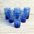 Set de 6 verres à eau/jus beldi Bleu