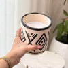 Bougie artisanale Amazigh noire XL parfum Musc