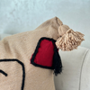 Housse de coussin Tarbouch beige - Ajbir