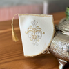 Duo porte-théière et sous-théière artisanal brodé Tazrout