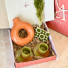 Coffret cadeau artisanal Tafoukt vert olive