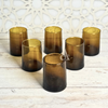 Set de 6 verres à eau/jus beldi marron