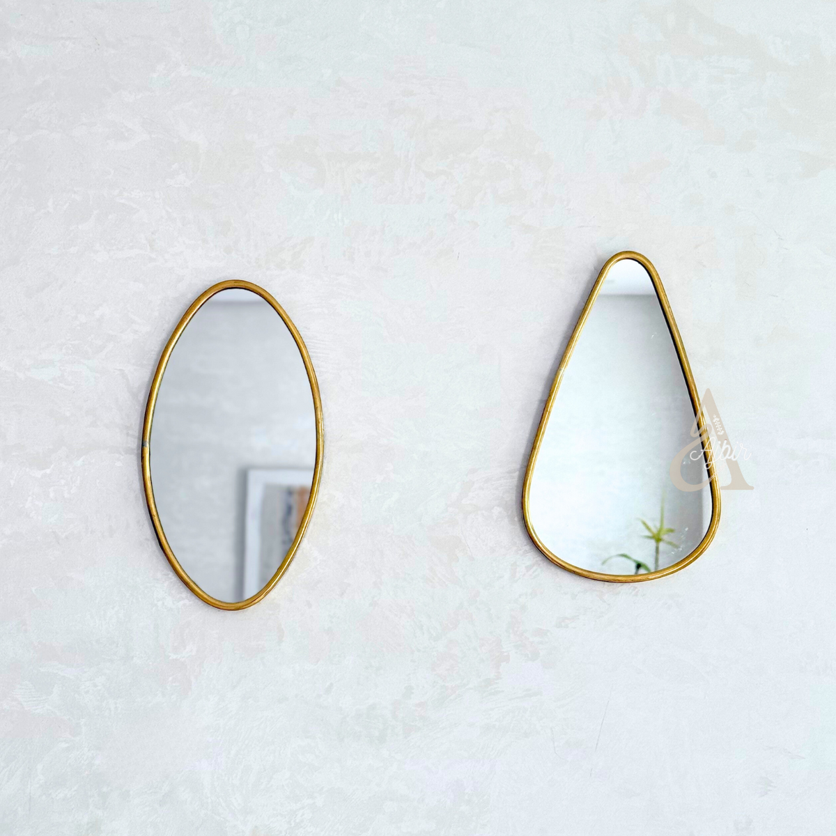 Miroir Asirem Ovale en laiton