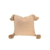 Housse de Coussin à pompons 45cmx45cm Beige - Ajbir