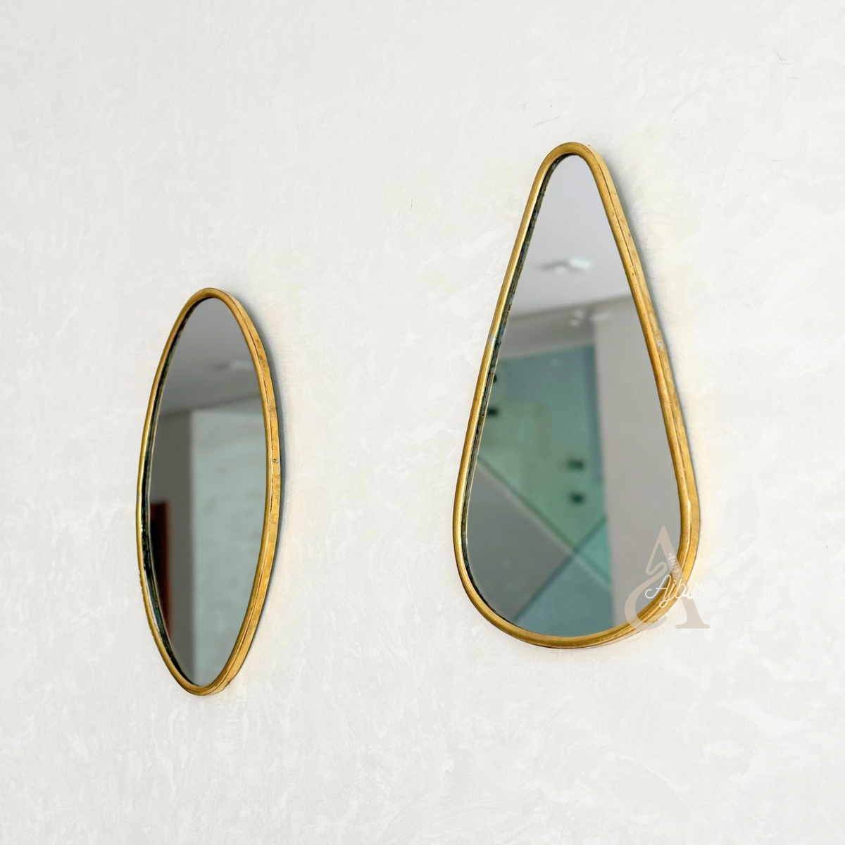 Miroir Asirem Ovale en laiton