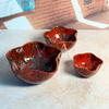 Saladier Tawada en Céramique Artisanale Bordeaux Moucheté