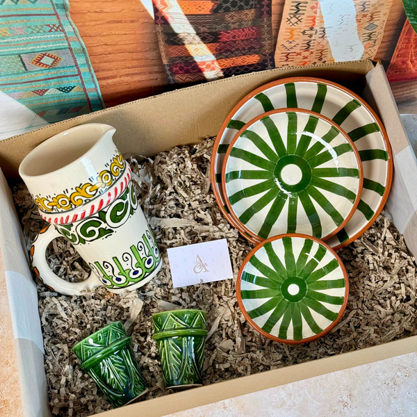 Coffret cadeau artisanal XL Azlay vert