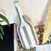 Coffret cadeau artisanal rayé gris