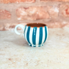 Mug bombé rayé