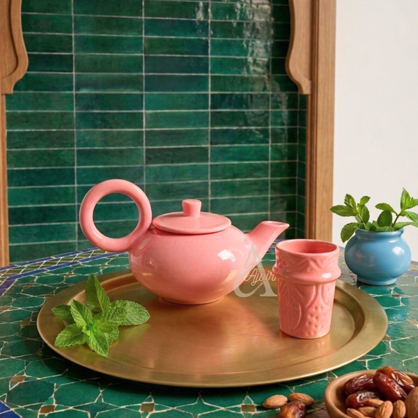 Théière en céramique émaillée grand modèle