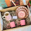 Coffret cadeau artisanal XL Tafoukt rose & crème